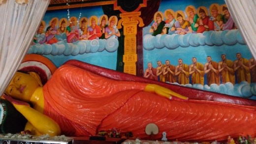 Inside temple at Abhayagiri