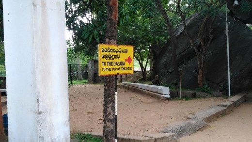 Isurumuniya Vihara - Steps up to Dagaba