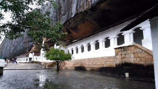 View of entrances to other caves
