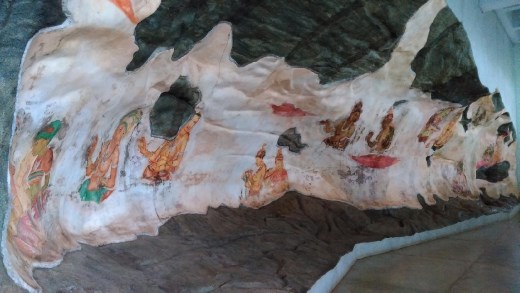 Replica of fresco at Sigiriya Museum