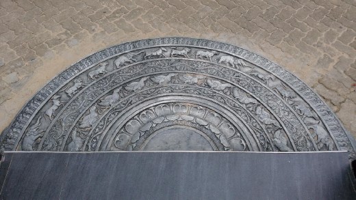 Moonstone of main temple