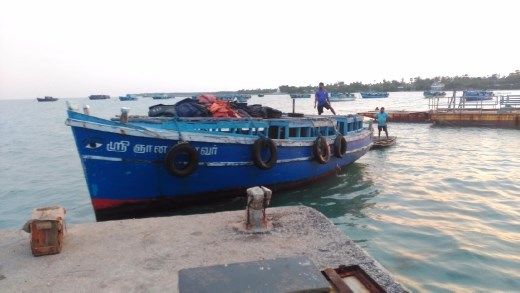 The pride of the Sri Lanka navy towing the pride of the Indian navy