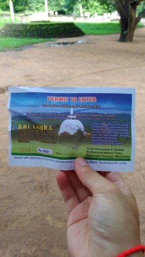 Ticket to the archaelogical site