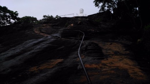 Climb up to Buddha Statue