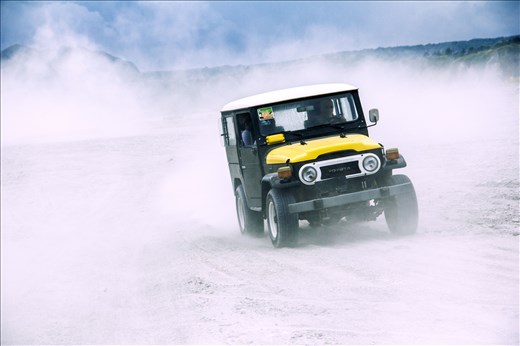 an hour of bumpy, action-like scene ride going to the grounds of Mt.Pinatubo