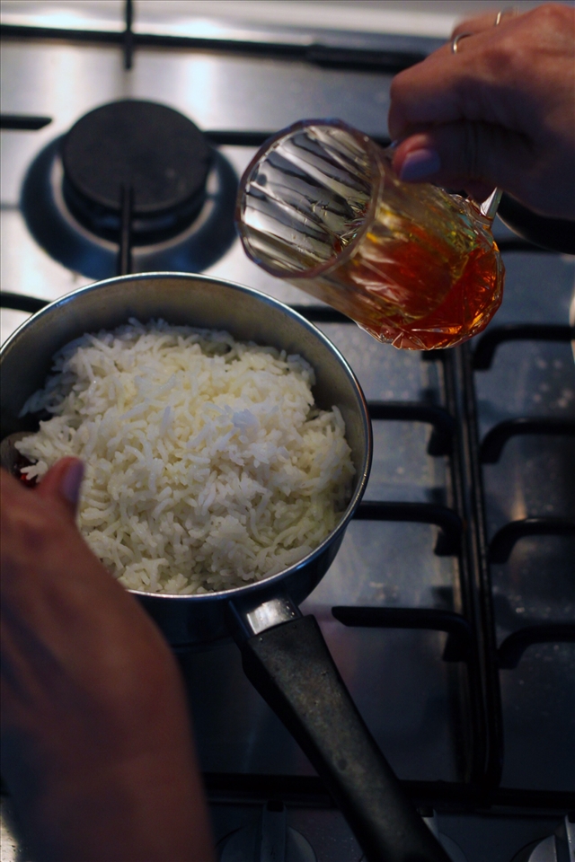 Making rice the Persian way