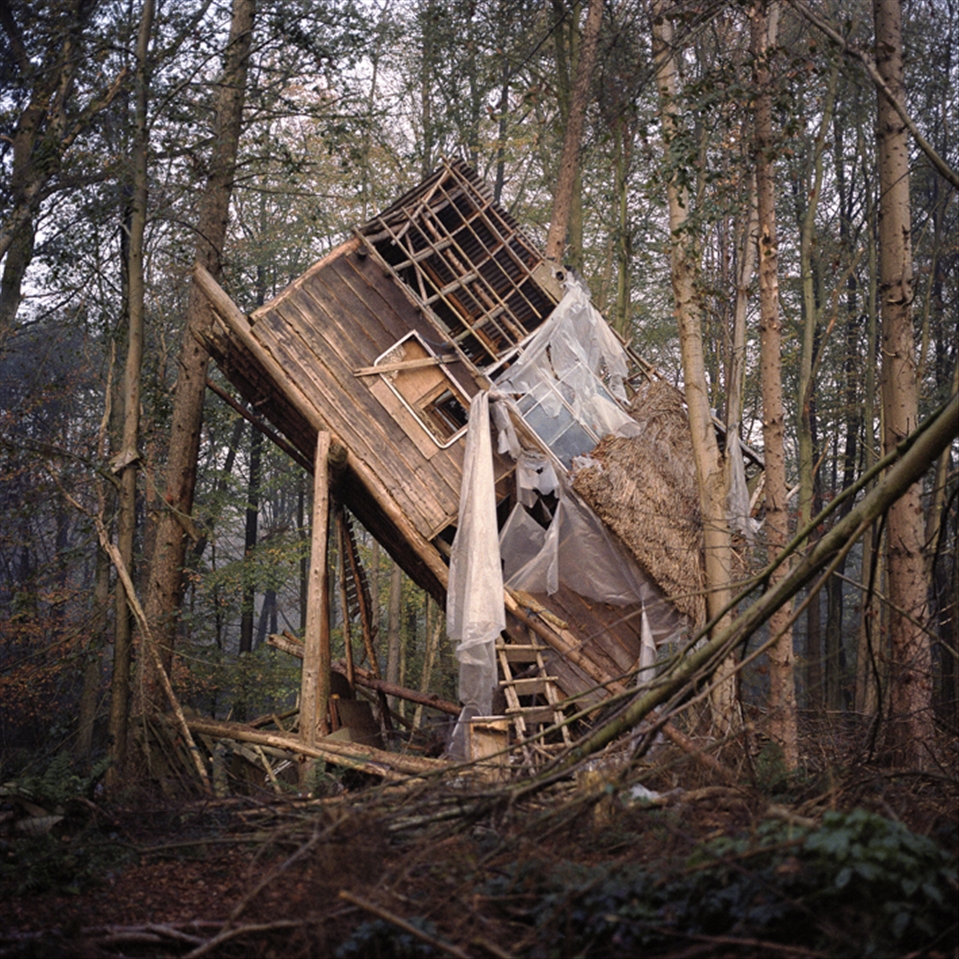 As I was walking around a forest I never visited before I found this old broken wooden house... I took a few shots then it started pooring rain which forced me to go home... A week later I decided to go back and shoot some more photos there...I arrived there and the house was gone. All I found was an empty space left. This might be the last image of the house.
