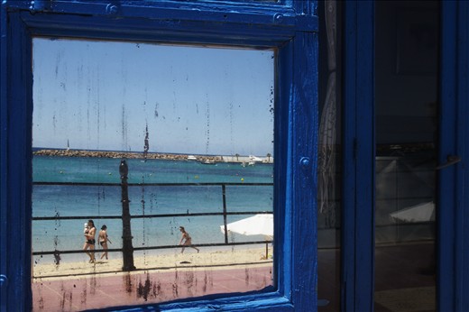 A door opens on the seaside of Santa Eularia des Riu