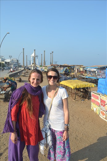 Pondicherry with my cousin Karolina!