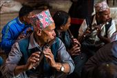 Group of men playing traditional music for coming age ceremony: by mahadevrojastorres, Views[333]