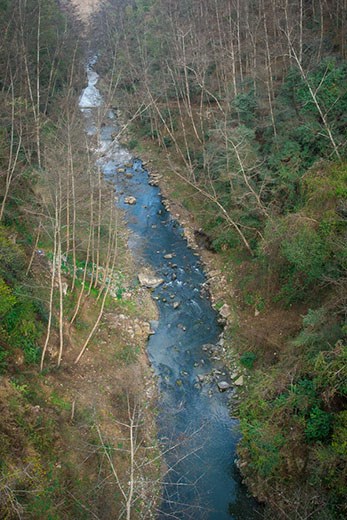 River crossing through Balthali Village