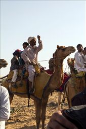 Forget two wheelers and four wheelers. The Villagers of Rajasthan have four leggers!( if you could say that!) Since camels are known as the ship of the desert, its no doubt that it also serves as the family vehicle for the villagers. This particular villager attracted my attention when he was seen cheering for one of the camel racers.: by maheshramesh, Views[272]