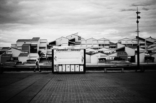 Lay Day: During a lay-day in the competition i decided to adventure to the other side of Hossegor. Here I saw the tourist trade of France, and its summer season coming to an end. Shops shut up and closed, becoming more like a ghost town. 