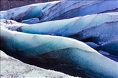 Shades of Blue – texture of Svinafellsjokull glacier in Skaftafell: by maitrayee, Views[541]