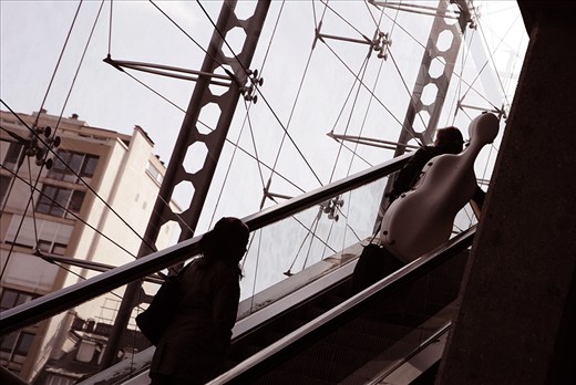 In Montparnasse station with a special baggage.