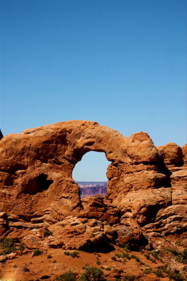 Through the view. Arches National Park, UT.