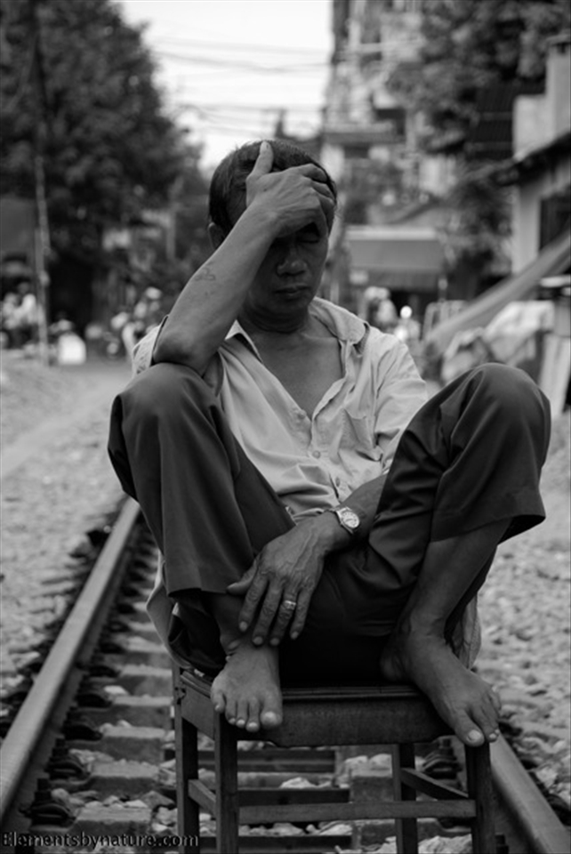 Sleepy downtown Hanoi.