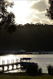 Mallacoota’s boat harbour by the foreshore camp sites. A quiet and tranquil moment after a hard day fishing.: by malacoota, Views[350]