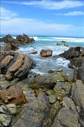 Carved out over time, rocky formations just waiting to be discovered and inspected for what secrets they hide in their warm rock pools.: by malacoota, Views[302]