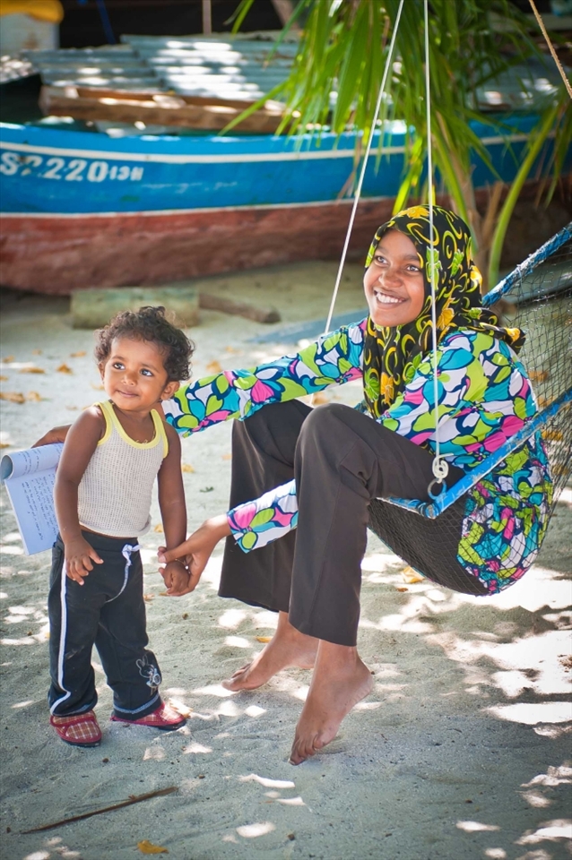 Many islands were affected by the 2004 Boxing Day Tsunami. The villagers of this island in the South Male Atoll recall a one metre wall of water engulfing their small town. Fortunately the locals have had a chance to rebuild and move on with their lives.