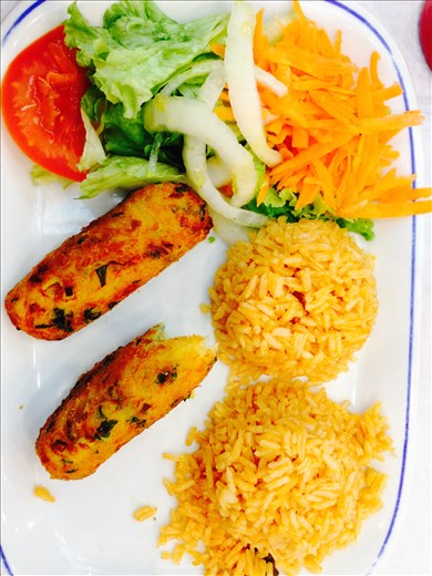 some pasteis de bacalhau we ate in Lisbon