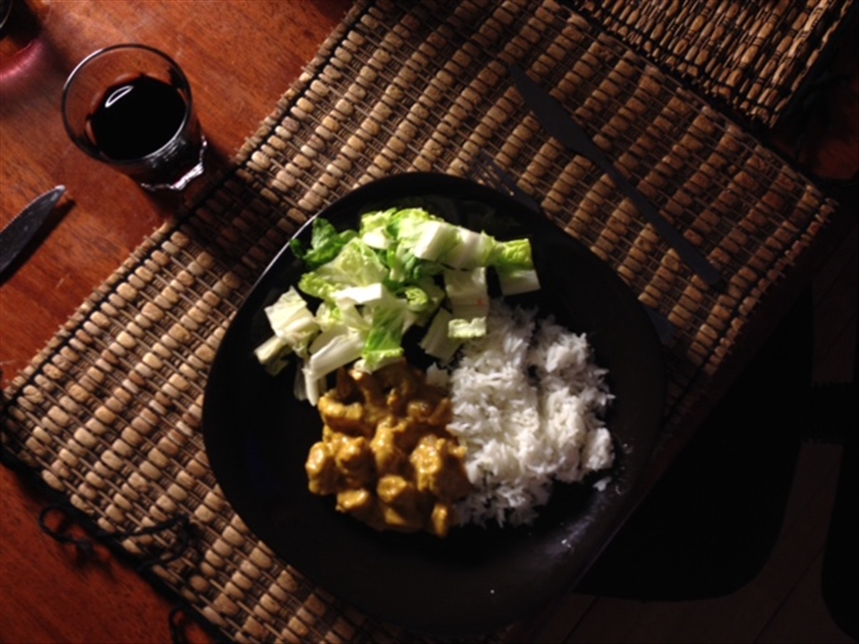 Serve with a good salad and red wine