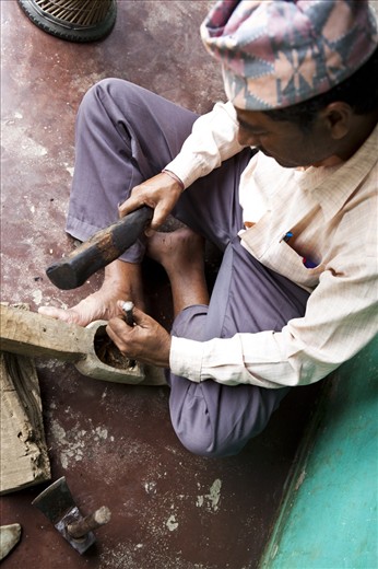 They also make and sell wooden instruments like the traditional sarangi.
