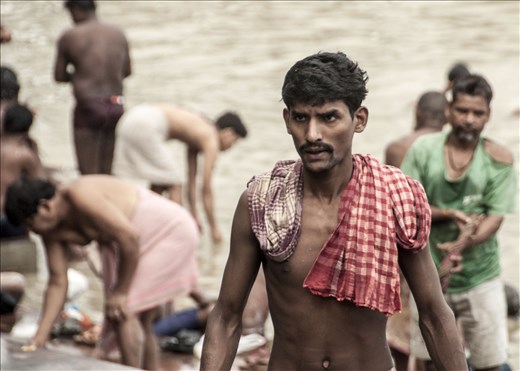 Aseo en Mercado de las Flores, Kolkata