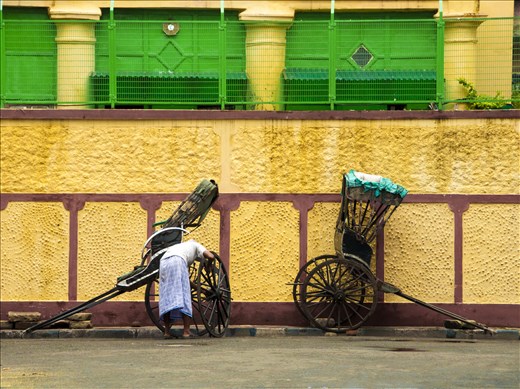 Mantenimiento de carros, domingos de Calcuta.
