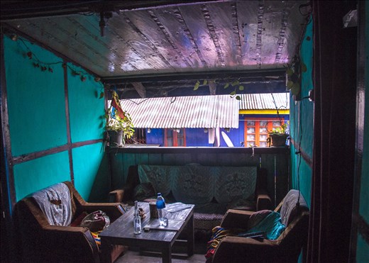 Salón de casa. Blue Bird.