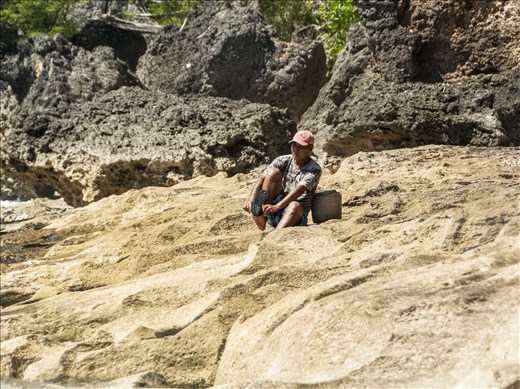 Local. Thomas beach. Bali.
