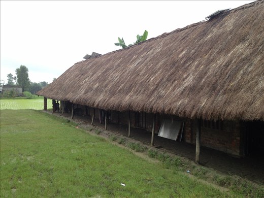 Cabaña con dispensario y aulas del Brother. Sundarbans. West Bengal.