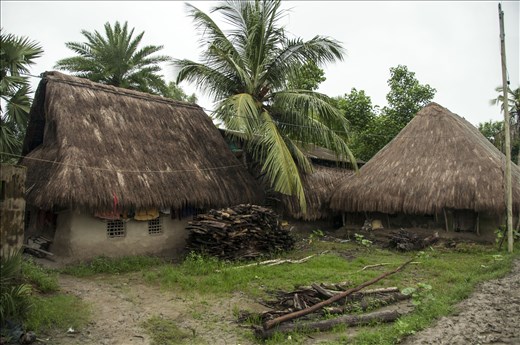 De adobe y paja. Sundarbans. West Bengal.
