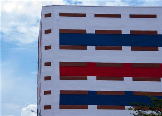 Moderno aparcamiento. Georgetown. Malasia