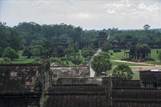 Puerta principal Angkor Wat. Siem Reap. Camboya.