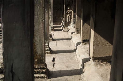 Sombras en Angkor Wat. Siem Reap. Camboya.