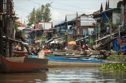 Un poblado concurrido.