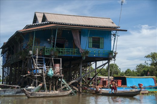 Preciosa casa flotante