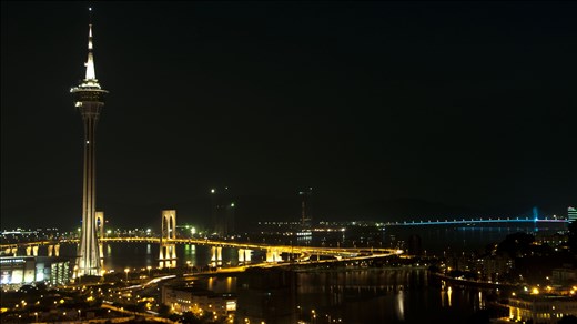 Vista nocturna-aerea