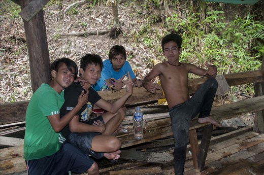 Al final siempre me junto con los malotes del patio. Puerto Barton