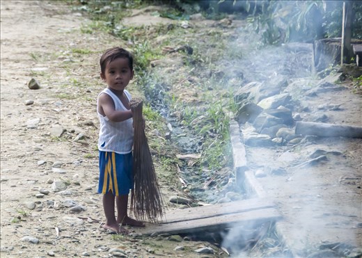 Ayudando en casa. Puerto Barton
