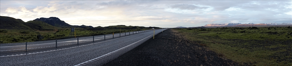 The Open Road... beautiful sunset over the mountains worth pulling over for.