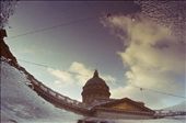 Saint Petersburg, Saint Isaac's Cathedral. Spring arrives and Ice is melting leaving natural mirrors in the street. : by marcelo, Views[355]