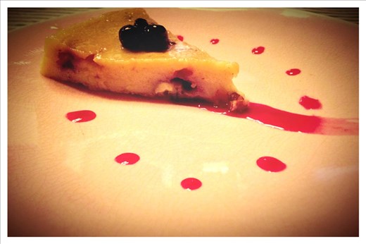 A slice of the pudding my wife made me last week, when I had a bad day at work