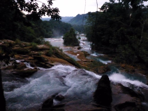 Amazing waterfalls at Agua Azul.