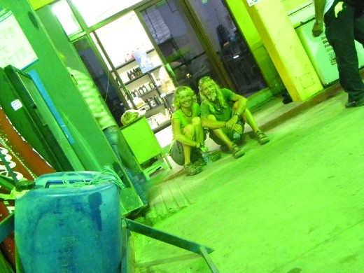 Trying to get the Gurly fixed in Puerto Barrios.