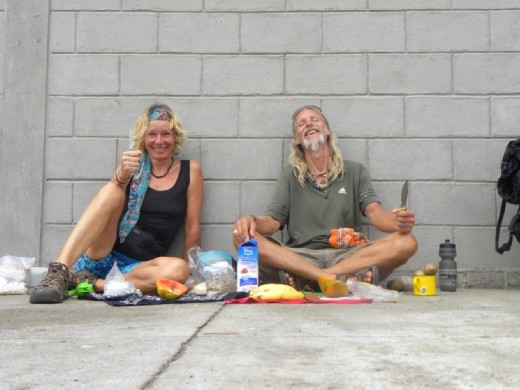 Breakfast in front of the 