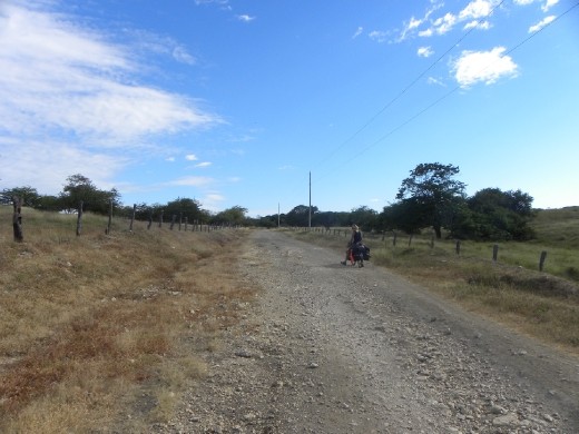 dusty road to the Pacific Coast in Leon.