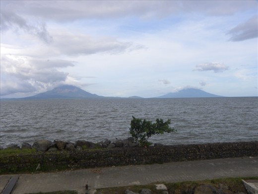Ometepe - Concepción on the left and Maderas on the right.