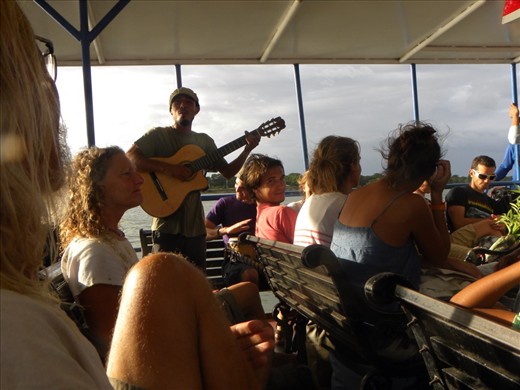 With music to the other side.